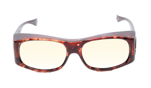 Medspex Fl012 Amber Brown Tortoise Havana Crystal (Fl012) Orange Color Therapy Reading Glasses