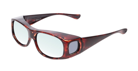 Medspex Fl012 Amber Brown Tortoise Havana Crystal (Fl012) Blue Color Therapy Reading Glasses