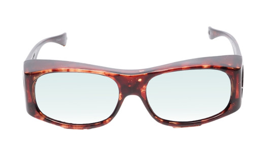 Medspex Fl012 Amber Brown Tortoise Havana Crystal (Fl012) Blue Color Therapy Reading Glasses
