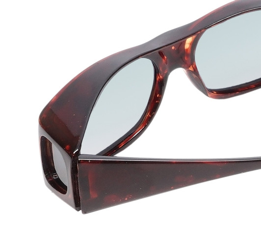 Medspex Fl012 Amber Brown Tortoise Havana Crystal (Fl012) Blue Color Therapy Reading Glasses