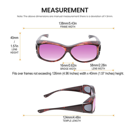 Medspex Fl010 Tortoise Havana Passion Purple Color Therapy Reading Glasses