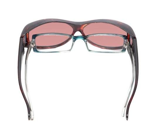 Medspex Fl010 Tortoise Havana FL-41 Rose Color Therapy Reading Glasses