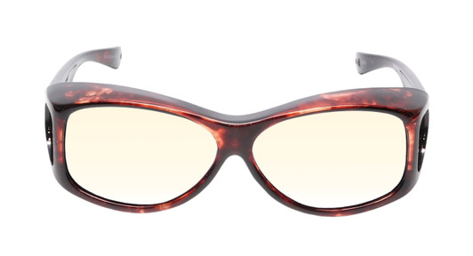 Medspex Fl010 Amber Brown Tortoise Havana Crystal (Fl010) Orange Color Therapy Reading Glasses