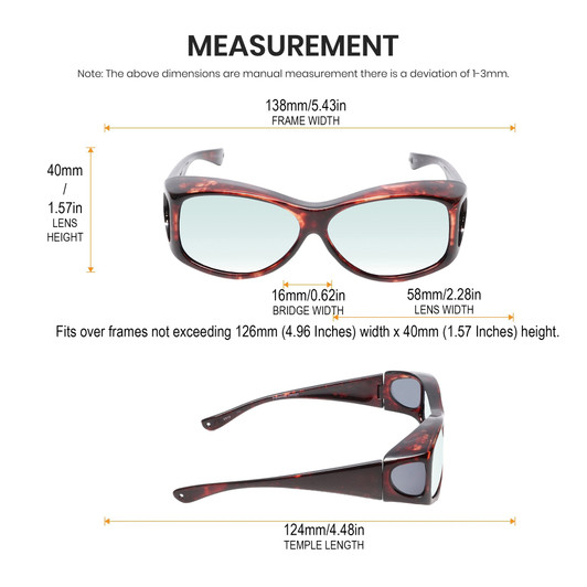 Medspex Fl010 Amber Brown Tortoise Havana Crystal (Fl010) Blue Color Therapy Reading Glasses