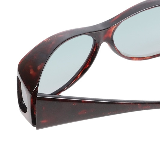 Medspex Fl010 Amber Brown Tortoise Havana Crystal (Fl010) Blue Color Therapy Reading Glasses