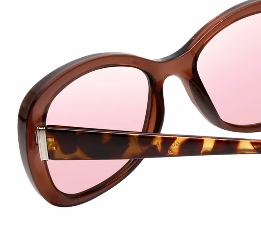 Medspex Sophia Brown Crystal Tortoise Havana FL-41 Pink Color Therapy Reading Glasses image 4