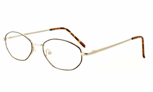 Calabria Authentic Metal Flex Q Gold Amber Designer Reading Glasses 50 mm Small Calabria Authentic Metal Flex Q Gold Amber Designer Reading Glasses 50 mm Small