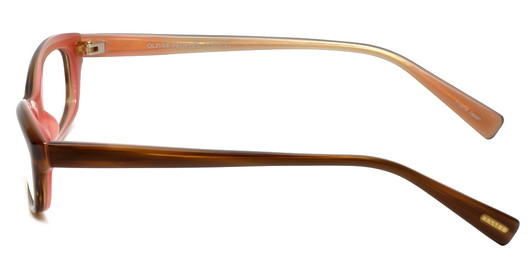 Oliver Peoples Designer Eyeglasses Marceau OTPI in Brown Stripe 51mm :: Custom Left & Right Lens