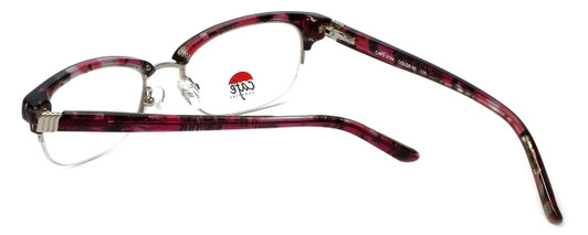 Silver Dollar Designer Eyeglasses Café 3194 in Fuschia Marble 52mm :: Custom Left & Right Lens