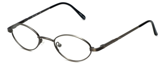 Flex Collection Designer Eyeglasses FL-66 in Ant-Pewter 44mm :: Custom Left & Right Lens