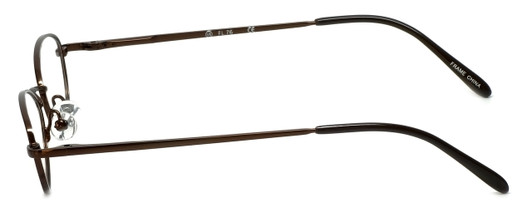 Flex Collection Designer Eyeglasses FL-76 in Brown 46mm :: Custom Left & Right Lens