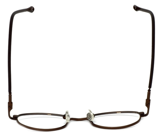 FlexPlus Collection Designer Eyeglasses Model 96 in Shiny-Brown 43mm :: Custom Left & Right Lens