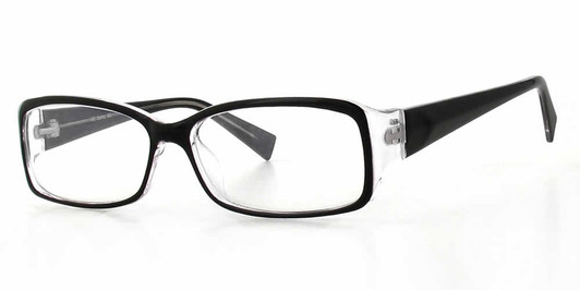 Calabria Soho 96 Black Crystal Designer Eyeglasses :: Rx Single Vision Calabria Soho 96 Black Crystal Designer Eyeglasses :: Rx Single Vision