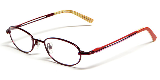 Calabria Viv Kids 116 Designer Eyeglasses in Burgundy :: Rx Single Vision