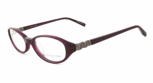 Jones New York Designer Reading Glasses J745 Purple 51 mm Violet Crystal Silver