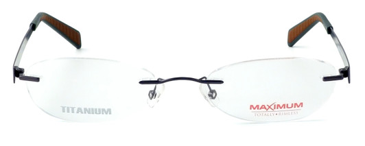 Totally Rimless Designer Eyeglasses TR163-CBT in Gunmetal :: Rx Single Vision
