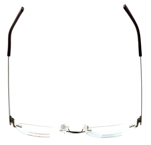 Totally Rimless Designer Eyeglasses TR163-BRN in Brown :: Rx Single Vision