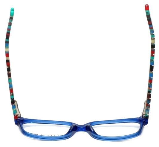 Calabria Viv Designer Eyeglasses 144 in Blue :: Rx Single Vision