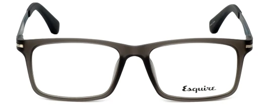 Esquire Designer Eyeglasses EQ1504 in Matte-Grey-Smoke 53mm :: Rx Single Vision