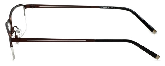 Esquire .5-Rimless Stainless Steel Eyeglasses EQ1520 Brown 54mm Rx Single Vision