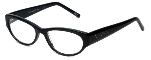 Cinzia Designer Eyeglasses CBR05 in Black 50mm :: Rx Single Vision