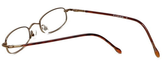 FlexPlus Collection Designer Eyeglasses Model 93 in Brown-Satin 44mm :: Rx Single Vision