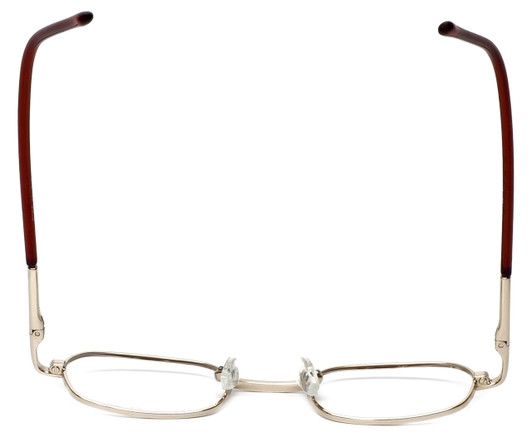FlexPlus Collection Designer Eyeglasses Model 98 in Gold 43mm :: Rx Single Vision