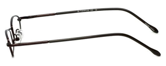 FlexPlus Collection Designer Eyeglasses Model 109 in Shiny-Brown 41mm :: Rx Single Vision