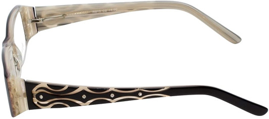 Calabria Designer Eyeglasses 815 Ebony :: Progressive Calabria Designer Eyeglasses 815 Ebony :: Progressive