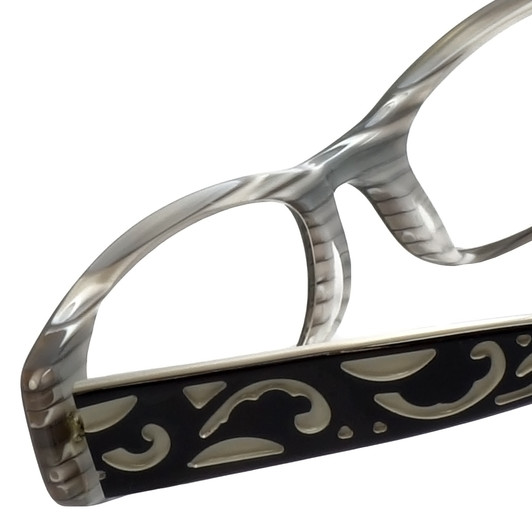Calabria Designer Eyeglasses 854 Ebony :: Progressive