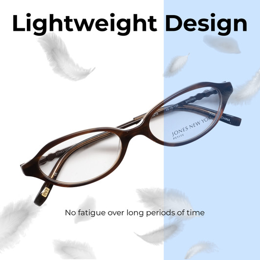 Jones NY Designer Eyeglasses J216 in Brown :: Progressive