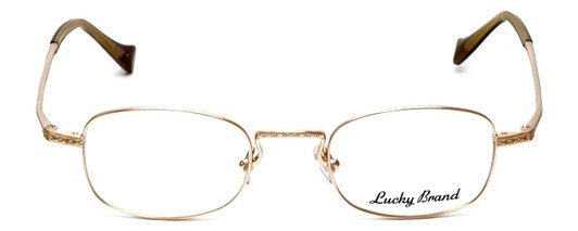Lucky Brand Designer Eyeglasses Miles in Brushed Gold :: Progressive