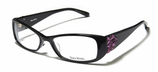 Vera Wang Designer Eyeglasses V076 in Black :: Progressive