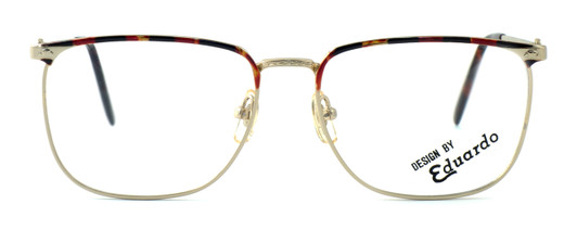 Fashion Optical Designer Eyeglasses E2055 in Gold Demi Amber 57mm :: Progressive