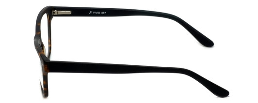 Calabria Viv Designer Eyeglasses 867 in Matte-Demi-Black :: Progressive