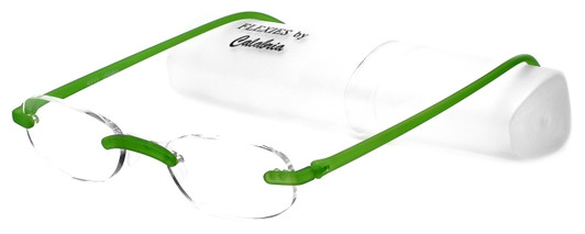 Calabria 715 Flexie Reading Glasses Rimless Light Flexible 85Color&Power Choose