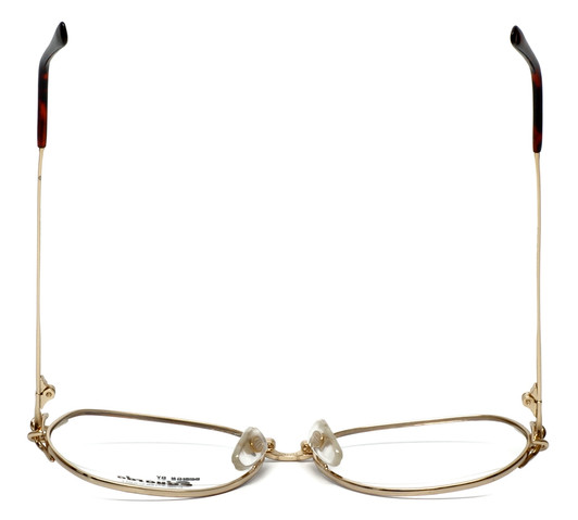 Fashion Optical Designer Eyeglasses E1013 in Gold-Demi-Amber 57mm :: Progressive