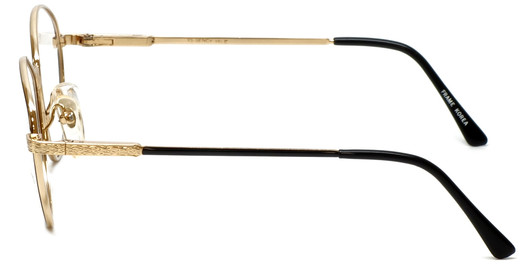 Regency Designer Eyeglasses Yale in Gold-Black 52mm :: Progressive
