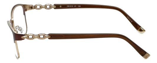 Silver Dollar Designer Eyeglasses CB1013 in Chocolate 52mm :: Progressive