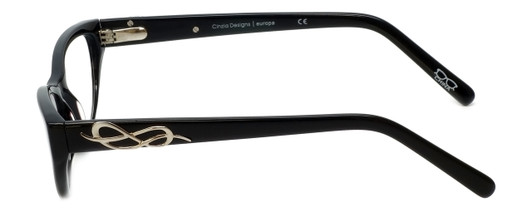 Cinzia Designer Eyeglasses CBR04 in Black 51mm :: Progressive