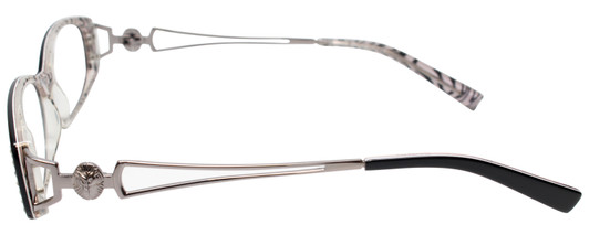 Calabria Designer Eyeglasses Dazzle VII Black :: Rx Bi-Focal