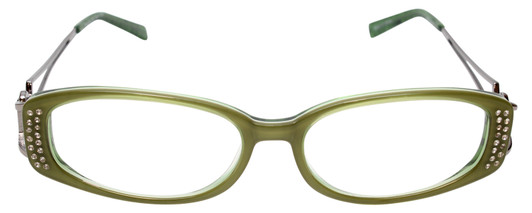 Calabria Designer Eyeglasses Dazzle VII Green :: Rx Bi-Focal