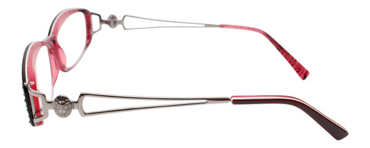 Calabria Designer Eyeglasses Dazzle VII Red :: Rx Bi-Focal