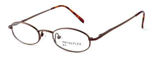 Calabria Kids Fit MetalFlex Designer Eyeglasses H in Brown :: Rx Bi-Focal
