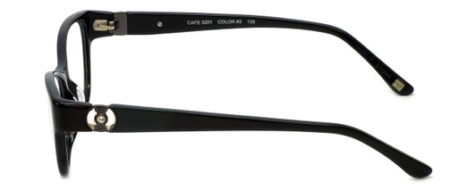 Silver Dollar Designer Eyeglasses Café 3201 in Caviar 53mm :: Rx Bi-Focal