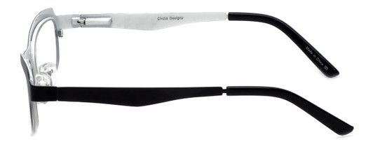 Cinzia Designer Eyeglasses Hey Doll C1 in Black White 46mm :: Rx Bi Focal