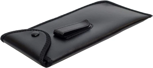 Mens Soft Eyeglass Pocket Clip Case w/ Flap Syn. Leather 2 Colors to Choose From