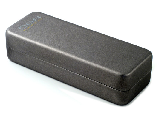 OGA Authentic Hard Eyeglass Case Medium SLIM Size in Silver 6.6"Inch x 2.3