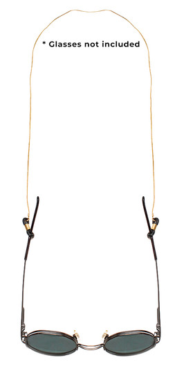 Calabria M-723 Gold Metal Eyeglass Necklace Retainer 29" Inch Durable Sm&La.Loop