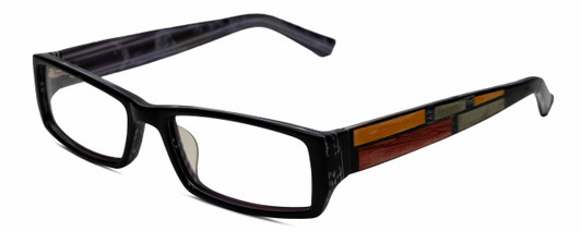 Calabria 855 Authentic Stained Wood Inlay Designer Reading Glasses w/ Hard Case